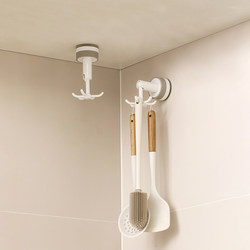 Kitchen suction cup hook household multifunctional storage rack