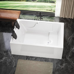 Double Acrylic Bathtub One-Piece Independent Bathing Middle Mood Couple Adult Children Home Factory Direct Sale