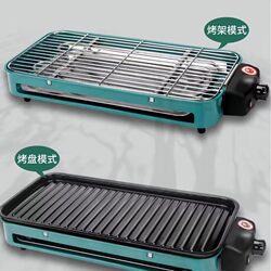 Large Electric Grill for Home Use, Smokeless Electric Griddle, Non-Stick Barbecue, Korean-Style Multifunctional Skewer Grill, Family Barbecue Rack