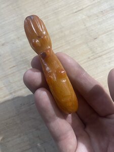 
Jade Ruyi Jade Pendant Pendant Ancient Jade Imitation Qin and Han Dynasty Huang Qin Hetian Jade Ruyi Antique Collection Old Jade
