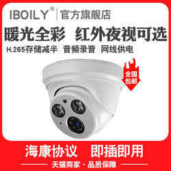 4 Million Pixel Dome Camera Poe Network High-Definition Full-Color Hikvision Protocol Wide-Angle Camera Monitor
