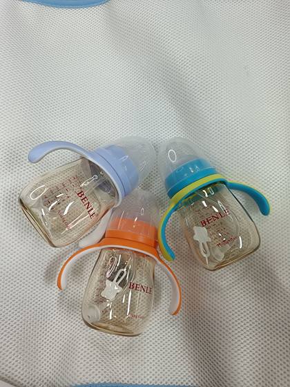 
Bainle ppsu milk bottle anti-fall straw cup children's learning cup milk bottle imitation breast milk bottle pacifier suction cup