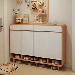 Shoe Cabinet for Home Entrance, Storage Cabinet for Entryway, New Chinese Style, Large Capacity, New Model 2025, Popular Indoor Storage Cabinet