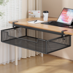 Under-Desk Storage Rack, Under-Desk Bookshelf, Hidden Drawer-Style Storage Box, Dormitory Office Organizing Basket, Storage Basket, Conference Room Clutter Hiding Tool, File Storage Box, Office Document Basket