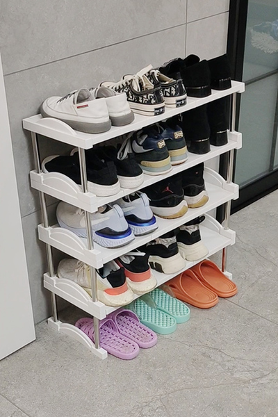 Layered partition household shoe storage rack cabinet | Recommended ...