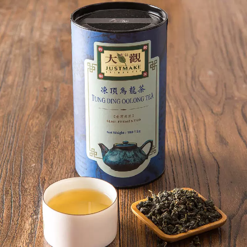 宏益大观中国台湾冻顶乌龙茶高山茶清香型180g/100g罐装