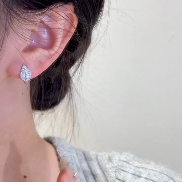 2Pcs/Korean 925 Silver Needles Tragus Piercing Helix Butterfly Earrings For Women Trendy Cute Stud Earring 2023 Jewelry Gifts