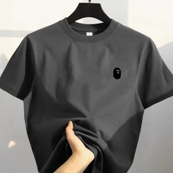 Overseas Order Surplus ~ Cut Label, Withdrawn from Foreign Trade, Oversized Trendy Brand New Japanese Style Loose Pure Cotton Short-Sleeve T-Shirt