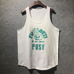 Withdrawal From Shopping Malls ~ Tail Goods Clearance To Pick Up Leaks In Stock Pure Cotton Men's Sports Sweat-absorbing Sleeveless Vest Bottoming Sweatshirt Summer