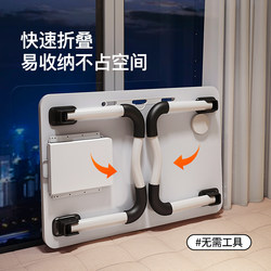 Foldable Bed Table, Computer Desk, Student Dormitory Study Table, Home Bedroom Lazy Desk, Bay Window Floor Table