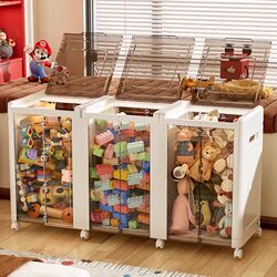 Movable Large-Capacity Doll Storage Bucket Dirty Clothes Basket Home Bedroom Children's Toy Storage Bin Magic Dirty Clothes Hamper