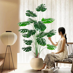Simulated Green Plant Monstera Tree, Bionic Bonsai, High-End Light Luxury Indoor Fake Plant, Floor-Standing Ornament, Potted Landscaping