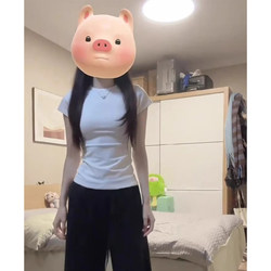 White Short-Sleeve Women's T-Shirt 2025 New Summer Regular Shoulder Round Neck Half-Sleeve Slim Fit Top Versatile Base Layer