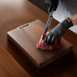 Cutting Board Made of Whole Black Walnut Wood, Solid Wood Chopping Board, Antibacterial and Mildew-Resistant, Special for Home Kitchen Use, Fruit Cutting Board