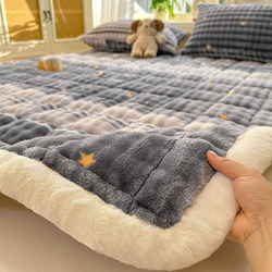 Bubble Velvet Milk Velvet Mattress Soft Cushion Plush Bed Sheet Bedding Coral Velvet Bed Cover Fleece Bed Sheet Thick Pad