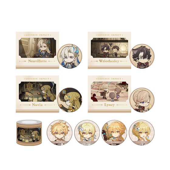 [Genshin Impact official] Clean! Big Battle Series Peripheral Emblem Transparent Card Tape Genshin