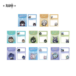 
[Official Genshin Impact] Q-version emoticon pack series stand-up note pad-Nodekarai Genshin