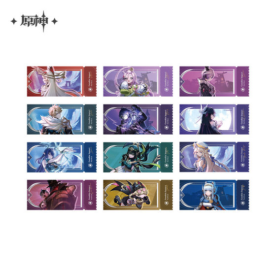 [Genshin Official] Genshin Song of Sky and Moon Theme Series Laser Ticket Blind Box Genshin