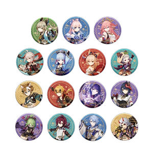 
[Genshin Impact Official] Theme series of characters badges of the Yae God Son General Thunder and Lightning Genshin