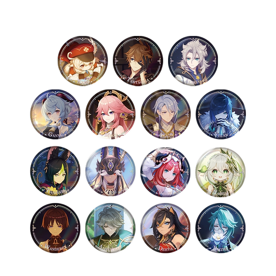 [Original God Official] Character PV series pony iron badge Genshin
