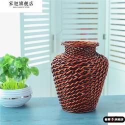 Vase, Daughter of the Sea, Water Girl, Dai Dance Ornament, Jar, Vinegar and Wine Jar, Grass, Willow, Rattan, Bamboo Weaving Props, Pot