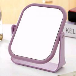 Large Simple Double-Sided Rotating Makeup Mirror Dormitory Desktop Vanity Mirror Student Desktop Princess Mirror