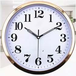 Shanghai Clock Factory Clock for Living Room, Bedroom, Home Wall Clock, Modern Simple Quartz Clock, Round Wall-Mounted Clock