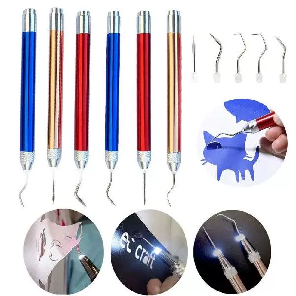 Weeding Tool with Light 5 Replace Head Cuttings Craft-Taobao