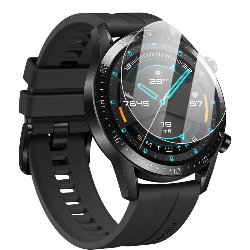 适用于华为watch1代手表钢化膜2代2pro全屏覆盖magic保护贴膜荣耀s1抗