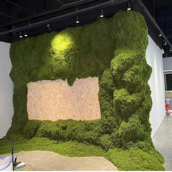 Simulated silky wool moss artificial landscape green plants