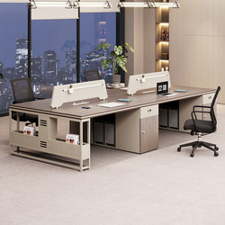 Work Station Desk Simple Modern Staff 4-Person Deck Office Furniture Six-Person Staff Desk and Chair Combination