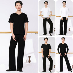 Dance Clothing Practice Clothes Men's Loose Student Body Suits Modern Dance Latin Dance Ethnic Dance Tops and Pants Set