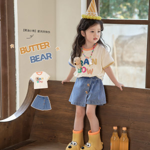 
Xiao O Bao Okids children's clothing baby summer suit women's short-sleeved fashionable 2026 fashionable girls t-shirt casual suit