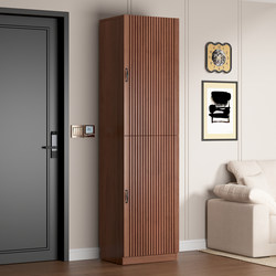 Extremely Narrow and Tall Shoe Cabinet, Integrated Against the Wall, for Home Use at the Entrance, Large Capacity, Multi-Layer Vertical Shoe Rack for the Hallway