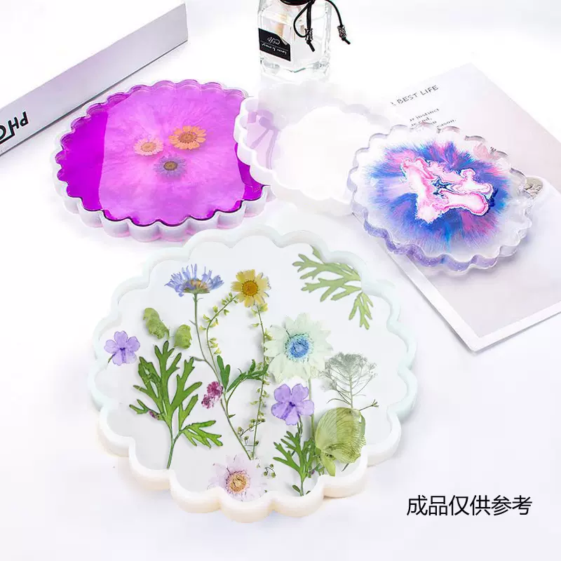 米迪莎ab滴胶杯垫全套工具环氧树脂胶手工diy干花杯垫材料包 Taobao