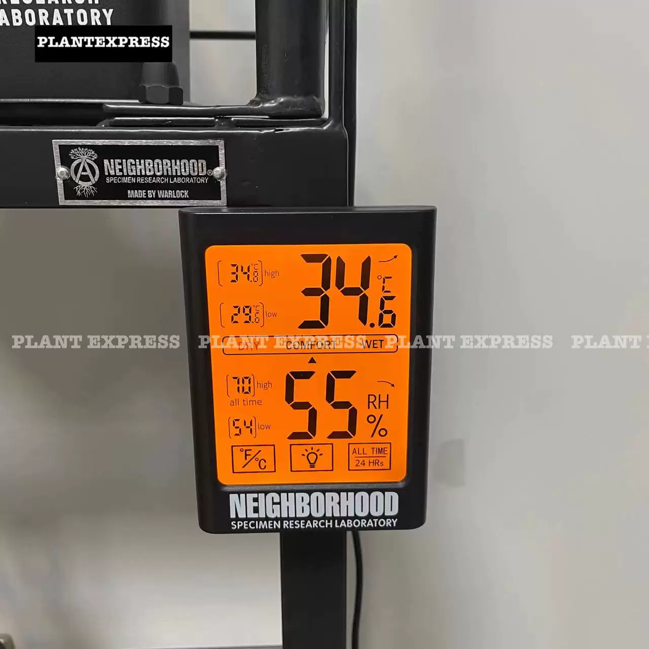 NEIGHBORHOOD SRL A-THERMOHYGROMETER 温湿度計BLACK状態