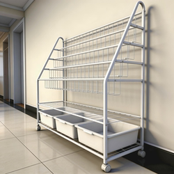 Children's Bookshelf, Home Reading Picture Book Storage Rack, Integrated Wall-Mounted Baby Multi-Layer Toy Floor-Standing Storage Rack Bookcase