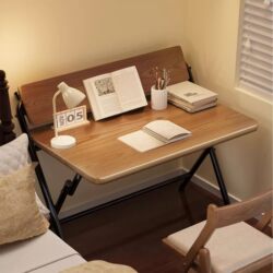Bedside Table, Foldable Laptop Table, Folding Table, Student Study Table, Writing Desk, Desk, Living Room Sofa Side Table, Office Desk, Small Apartment Lazy Dining Table, Simple Bedside Small Table Board