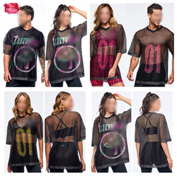 Zw In-Stock New Fitness Yoga Casual Dance Breathable Mesh Short-Sleeve Top Hot Sale 978 1248 1258