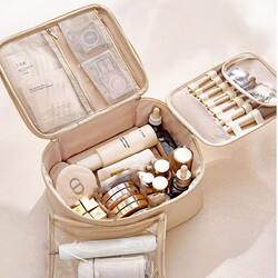 Cosmetic Bag for Women, Portable, Light Luxury, High-End, Large-Capacity, Hand-Held Cosmetics Storage Bag, Waterproof, Business Trip, Travel Toiletry Bag