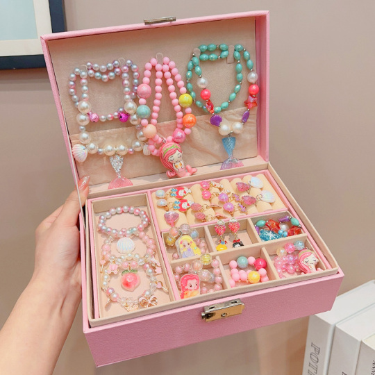 Allmini 子供用ジュエリーセット - 女の子のためのプリンセス