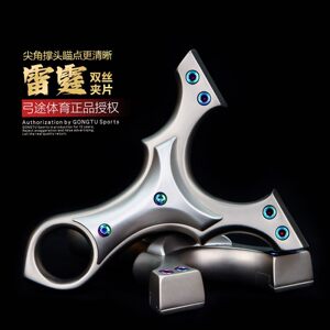 
Gongtu Genuine New Thunder Double Wire Clamp Slingshot Screw Quick Press 630 Stainless Steel Outdoor Competition High Power