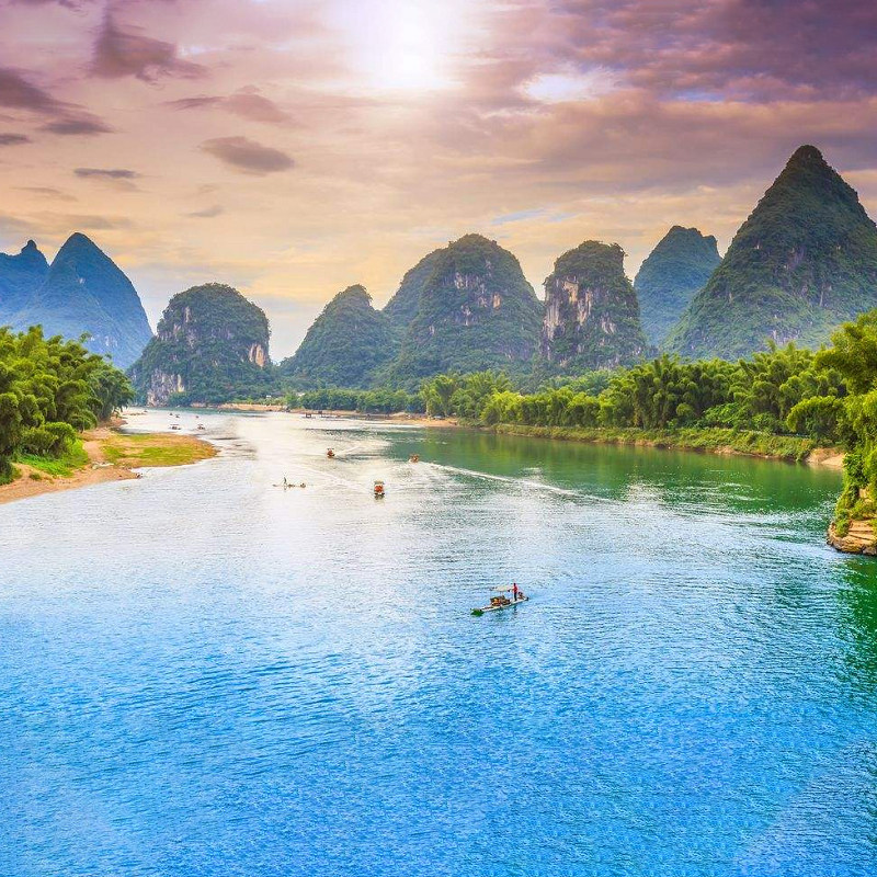 桂林旅游三日游跟团漓江冠岩遇龙河竹筏阳朔广西3天2晚纯玩无购物