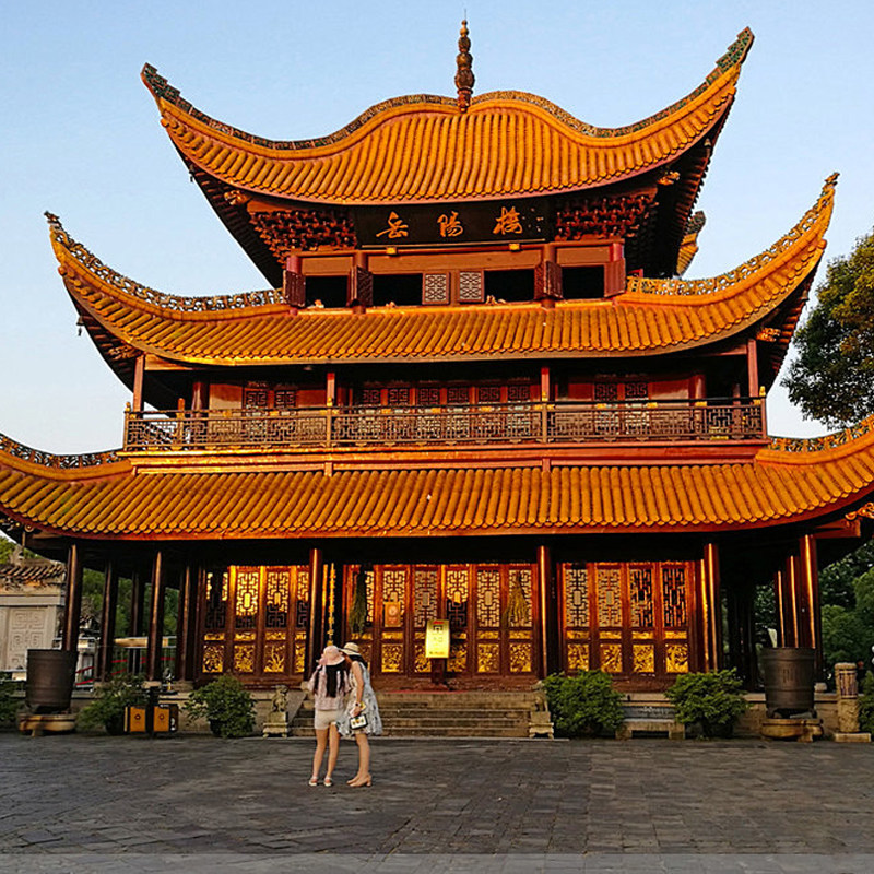 湖南旅游长沙到岳阳楼纯玩一日游岳阳楼洞庭湖小乔墓跟团游无购物