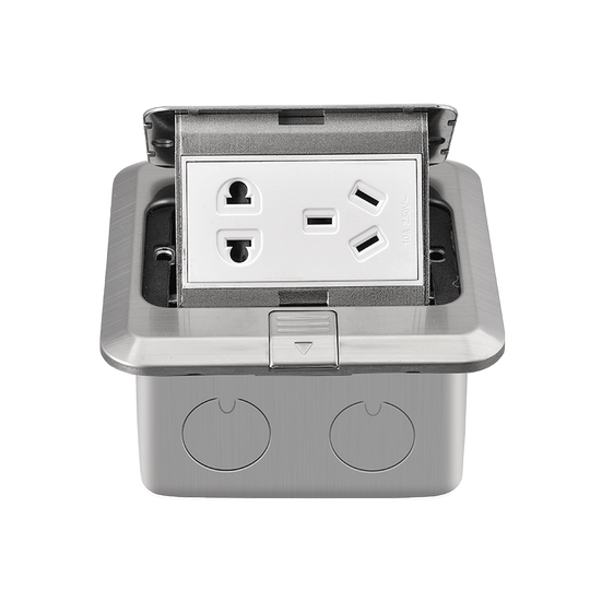 EU Recessed Socket, Stainless Steel Floor Socket, PC, Waterproof, Flush-mounted Box, AC250 V, Solution For Floor Socket For Indoor And Outdoor Use - View #8