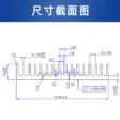 Nhôm nguyên chất hồ sơ tản nhiệt 60*60*10MM điện tử Bộ khuếch đại CPU siêu âm PCB Board định tuyến Card đồ họa tản nhiệt 