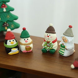 Cute Days Mushroom Forest Christmas Decoration Small Ornaments Japanese Style Cat Desktop Healing Small Gift Souvenir