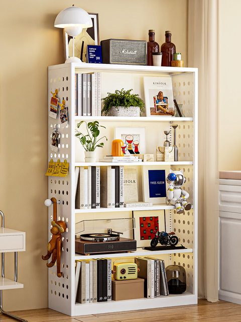 Household Steel Bookshelf Children's Picture Book Rack Floor-Standing ...