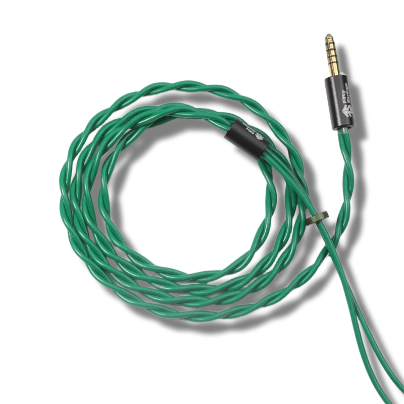 五十弦Answer日本Furukawa无氧铜银混22a屏蔽0.78mmcx耳机