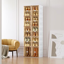 Ant Box No-Assembly Shoe Rack Multi-Layer Thickened Home Boot Storage Simple Dormitory No-Installation Luxury Shoe Cabinet